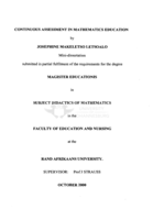 Continuous assessment in mathematics education