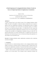 A model employing the overlapping distribution method to predict the success of Engineering students in supplementary examinations