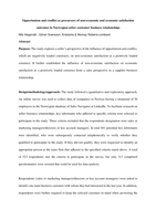 Opportunism and conflict as precursors of non-economic and economic satisfaction outcomes in Norwegian seller–customer business relationships