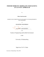 Indoor mobility modelling for MANETs: an activity approach