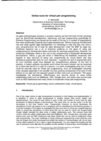 Online tools for virtual pair programming