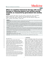 Effect of cognitive-behavioral therapy with music therapy in reducing physics test anxiety among students as measured by generalized test anxiety scale