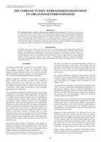 Die verband tussen werknemertevredenheid en organisasieverbondenheid.