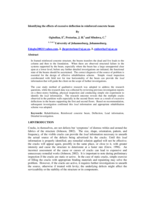 Identifying the effects of excessive deflection in reinforced concrete beam