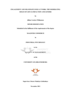 Engagement and meaningfulness at work : the moderating roles of life satisfaction and gender
