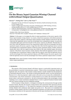 On the binary input Gaussian wiretap channel with/without output quantization