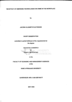 The effect of emerging technologies on crime in the workplace