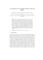 An approach to convergence between LTE and DSRC