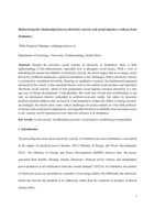 Retheorising the relationship between electricity scarcity and social injustice: evidence from Zimbabwe