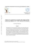 Studies of Zγ production in association with a high-mass dijet system in pp collisions at √s = 8  TeV with the ATLAS detector