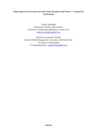 Enhancing good governance in South Africa through youth protest : a catalyst for social change