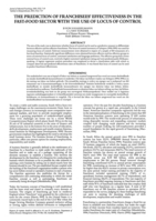 The prediction of franchisees' effectiveness in the fast food sector with the use of locus of control.