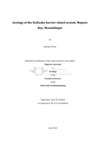 Geology of the KaNyaka barrier island system, Maputo Bay, Mozambique