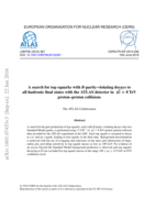 A search for top squarks with R-parity-violating decays to all-hadronic final states with the ATLAS detector in √s = 8 TeV proton–proton collisions