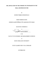 The application of the theory of constraints in the small business sector