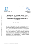 Prompt and non-prompt J/ψ  and  ψ(2S) suppression at high transverse momentum in 5.02 TeV Pb+Pb collisions with the ATLAS  experiment