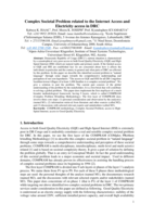 Complex societal problem related to the internet access and electricity access in DRC