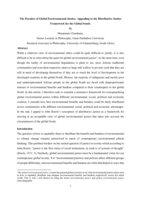 The paradox of global environmental justice : appealing to the distributive justice framework for the global south