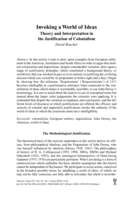 Invoking a world of ideas : theory and interpretation in the justification of colonialism