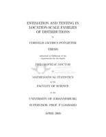 Estimation and testing in location-scale families of distributions
