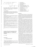 Laminar forced convection in the entrance region of a semi-porous channel