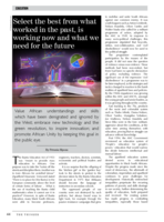 Select the best from what worked in the past, is working now and what we need for the future