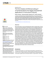 The first initiative of DNA barcoding of ornamental plants from Egypt and potential applications in horticulture industry