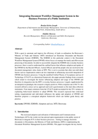 Integrating document workflow management system in the business processes of a public institution