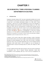 The status quo of GIS in municipal town planning departments in Gauteng and in the education of town planners