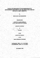 Effects of manganese on the haematology of Oreochromis mossambicus and the bioaccumulation of metals in Labeo umbratus