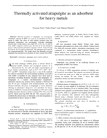 Thermally activated attapulgite as an adsorbent for heavy metals