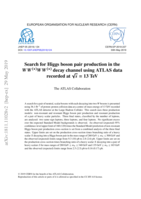 Search for Higgs boson pair production in the WW (∗)WW (∗) decay channel using ATLAS data recorded at √s = 13 TeV