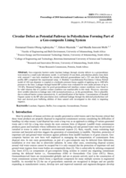 Circular defect as potential pathway in polyethylene forming part of a geo-composite lining system