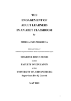 The engagement of adult learners in an ABET classroom