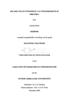 Die omvang en uitkomste van tuisgeboortes in Pretoria