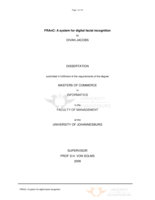 FRAnC : a system for digital facial recognition