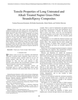 Tensile properties of long untreated and alkali treated Napier grass fiber strands/epoxy composites