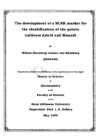 The development of a SCAR marker for the identification of the potato cultivars Astrid and Mnandi