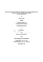 Effects of zinc and copper on the post ovulatory reproductive potential of the sharptooth catfish, Clarias gariepinus