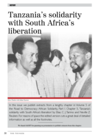 Tanzania’s solidarity with South Africa’s liberation