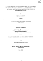 Information management and globalisation : utilising information management systems in financial systems