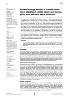 Renewable energy potential of anaerobic monoand co-digestion of chicken manure, goat manure, potato peels and maize pap in South Africa