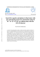 Search for squarks and gluinos in final states with jets and missing transverse momentum using 36 fb−1 of √s =13 TeV pp collision data with the ATLAS detector