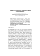 Spatial array of microwave sensors for IoT-based wireless connectivity