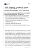 Survey of community livelihoods and landscape change along the Nzhelele and Levuvhu river catchments in the Limpopo Province, South Africa