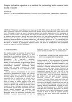 Simple hydration equation as a method for estimating water-cement ratio in old concrete