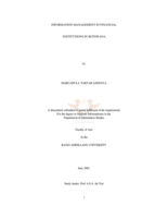 Information management in financial institutions in Botswana