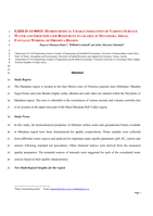 Ejrh-d-14-00015: Hydrochemical characterization of various surface water and groundwater resources available in Matahara areas, Fantalle Woreda of Oromiya region