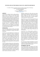 Investigation of the indoor climate of a rooftop greenhouse
