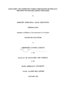 Teenagers' and community nurses' perceptions of sexually transmitted diseases among teenagers